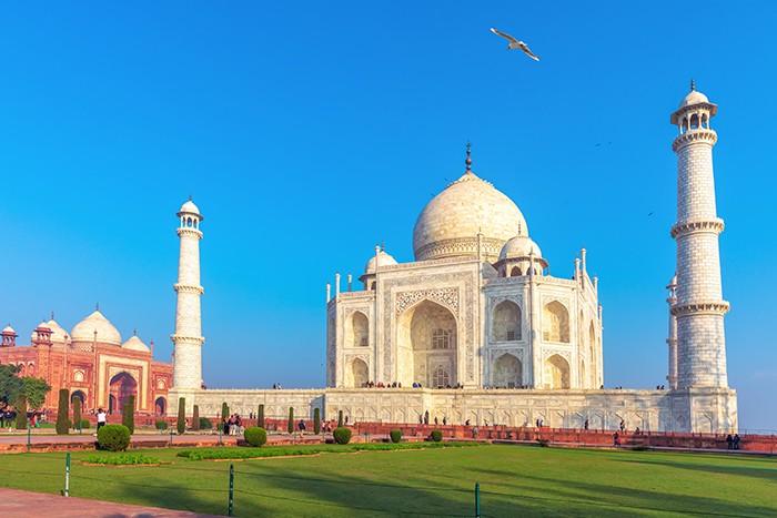 taj mahal nhìn từ xa