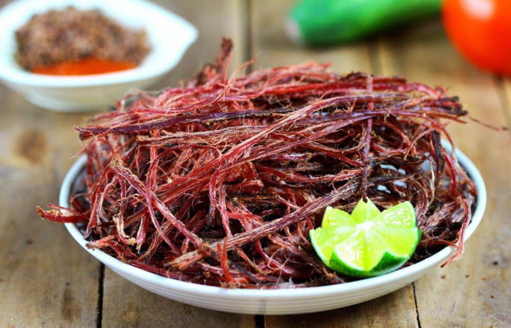 thịt trâu gác bếp