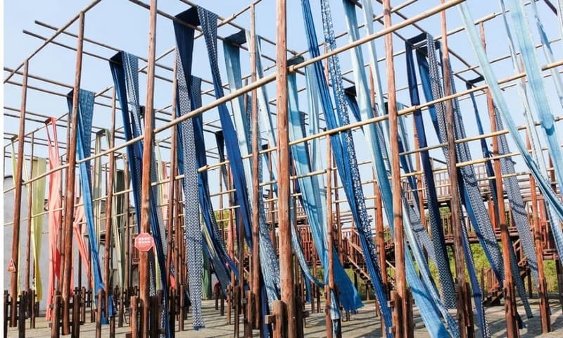 xưởng vải chàm