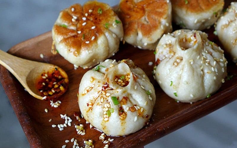 bánh bao nhân thịt ô trấn