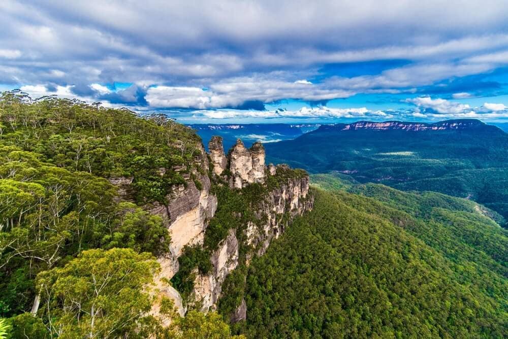 toàn cảnh dãy núi Blue mountains