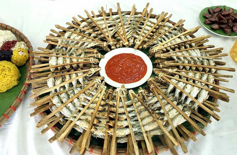 cá nướng hồ ba bể