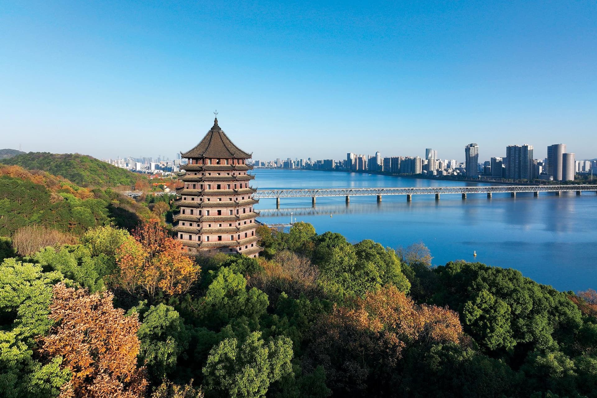 chùa lục hòa ở hàng châu trung quốc