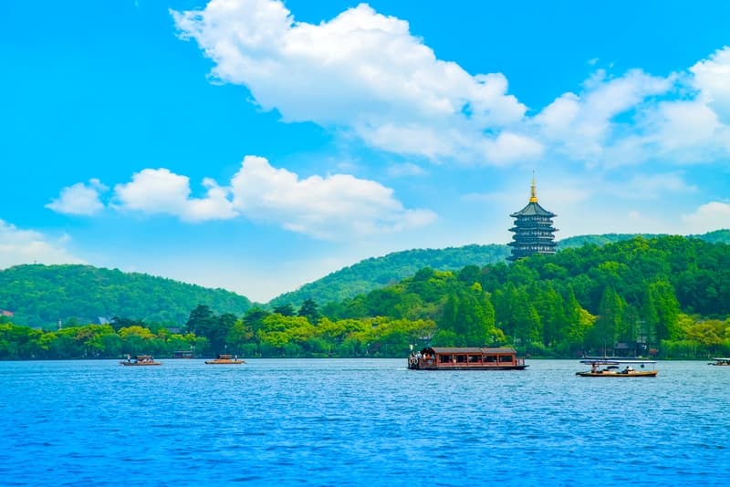 Tây Hồ Hàng Châu Du thuyền thưởng ngoạn cảnh đẹp Tây Hồ
