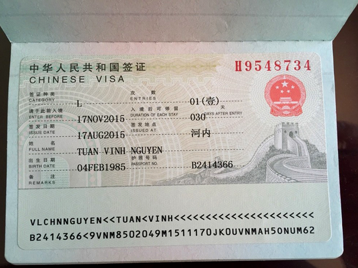 Du lịch Nam Ninh cần visa